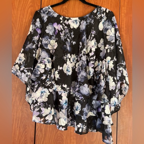 Alex Evenings Tops - Alex Evenings - Floral-print Tiered Chiffon top. Great for spring/summer…